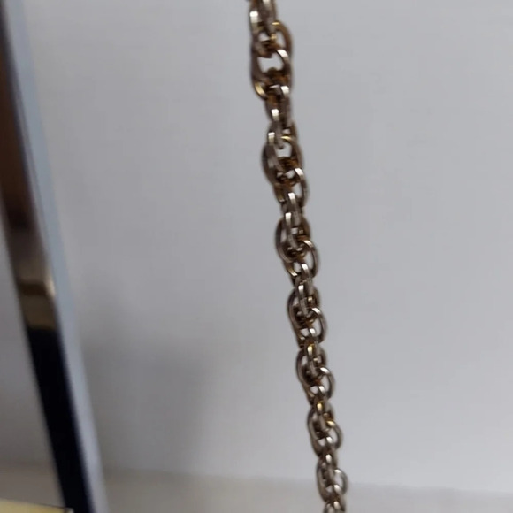 Vintage Jacobson's Navy Blue Macrame Bag Chain Shoulder Bag Kiss Lock Closure - Picture 4 of 13